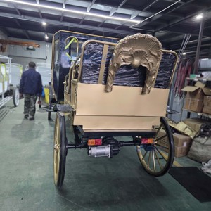 Nouvelle calèche électrique royale Prince haute performance pour mariages et visites touristiques, noire - Product Image 3