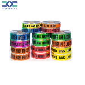 MANCAI Caution Electric Cable Below Warning Tape 6 Inch X 300 Yard Underground Cable Warning Tape
