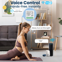 CNSKOU 1/2/3/4 Gang Tuya Wifi Zigbee Interrupteur intelligent sans fil à commande à distance Module de relais pour la maison Automotion Alexa Voice