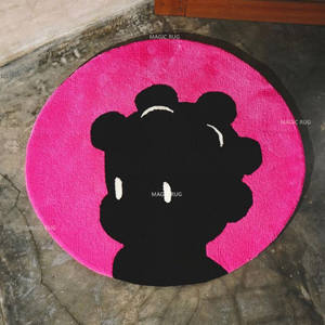 Vente chaude Logo Personnalisé Doux Acrylique Tapis Tufté À La Main Tapis Étrange Docteur Motif Conception Boucle Pile Technique pour La Décoration Intérieure - Product Image 4