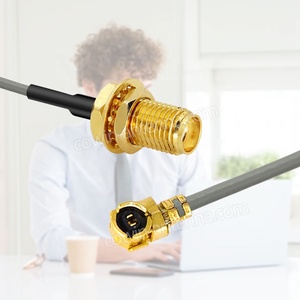 RF 1,13 Coaxial UFL U.FL W.FL a SMA <span class=keywords><strong>Cable</strong></span> hembra con <span class=keywords><strong>antena</strong></span> LTE GSM <span class=keywords><strong>Cable</strong></span> de extensión de cola de cerdo RF 10CM 15CM - Product Image 2