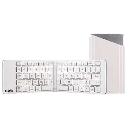 Hot Selling Products Ultra Thin Portable Rechargeable BT Mini Wireless Foldable Keyboard for Laptop Tablet Smartp
