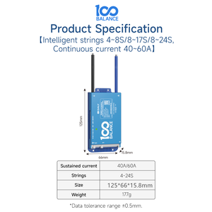 Daly BMS Lifepo4 Li-ion 3S 4S 8S 16S 17S 24S 12V 24V 48V 60V 72V 40A 60A 100A Bms avec équilibreur actif 1A pour scooters électriques - Product Image 5