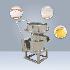Pequeña máquina de filtro de harina de trigo eléctrica portátil tamiz de polvo vibro de acero inoxidable