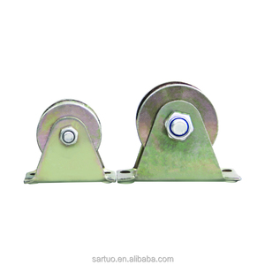 Track Door Transporte U Forma Groove of <span class=keywords><strong>Antique</strong></span> <span class=keywords><strong>Metal</strong></span> Caster Ferro Fundido Rodízios e Rodas de Perfil Baixo Rodízio Tamanho 100mm - Product Image 2