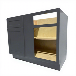 Modular Standard 42 Inch Blind Corner Base Cabinet Wooden Corner Kitchen Base Cabinet RTA Corner Cabinets for US Kitchen <b>Storage</b> - Product Image 1