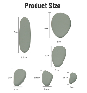 Colorido apilamiento y clasificación de guijarros lisos de silicona forma de piedra Montessori juguetes educativos para niños pequeños aprendizaje sensorial - Product Image 3