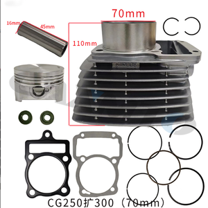 Xe Máy xi lanh động cơ Kit với 70 mét <span class=keywords><strong>piston</strong></span> & 16 mét <span class=keywords><strong>Piston</strong></span> <span class=keywords><strong>pin</strong></span>-phù hợp với zongshen cg300/cg250 - Product Image 2