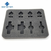 Bas quantité minimale de commande personnalisé haute densité personnalisé découpé à l'emporte-pièce en mousse éponge Insert d'emballage doublure en mousse polyuréthane mousse dure pour l'expédition
