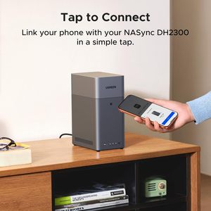 Nouveau NASync DH2300 2 NAS de bureau, capacité de stockage 60 To, 8 Go de RAM LPDDR5, 1GbE, 4K, stockage en réseau - Product Image 6