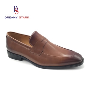 Zapatos Casuales de Moda Hechos a Mano para Hombre; Zapatos de Vestir de Piel Vacuna Marrón, Cómodos, Ligeros, Transpirables, para Bodas, Otoño - Product Image 1
