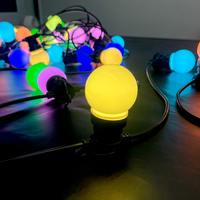Guirlandes lumineuses de Noël, ampoules G50, guirlandes lumineuses connectables étanches pour patio, jardin, fête et décoration commerciale