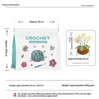 Kit de crochet pour poupée vache DIY, kit de fil à crocheter amigurumi avec tutoriel vidéo en anglais, kit d'artisanat fait main pour débutants, cadeau de décoration pour la maison
