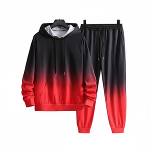 Trajes de chándal personalizados de algodón 100% de Pakistán Patrón sólido impreso con capucha de buena calidad de Pakistán - Product Image 1