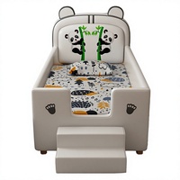 Lit enfant JS Rocket Spaceship, thème astronaute, structure en bois massif, lit moelleux pour chambre d'enfant Furi