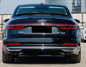 สปอยเลอร์หลังรถยนต์ ชิ้นส่วนตกแต่ง ABS พลาสติก ลายคาร์บอนไฟเบอร์ สำหรับ Audi A8 2011-2022 อะไหล่ตกแต่งภายนอก - Product Image 4