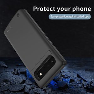 Coque Portable en Silicone Liquide 10000mAh avec Batterie Externe pour <span class=keywords><strong>Google</strong></span> <span class=keywords><strong>Pixel</strong></span> 6 8 <span class=keywords><strong>PRO</strong></span> <span class=keywords><strong>Chargeur</strong></span> de Téléphone Mobile Housse - Product Image 2