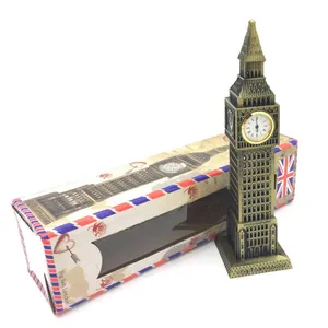 รูปปั้นโลหะรูปแกะสลัก,รูปแกะสลักรูปหอระฆังบิ๊กเบนลอนดอนพร้อมนาฬิกาสังกะสีอัลลอยยุโรป200-300G