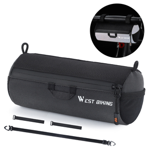 WEST BIKING-Bolsa enrollable <span class=keywords><strong>para</strong></span> <span class=keywords><strong>bicicleta</strong></span>, bolsa delantera redonda de 1L <span class=keywords><strong>para</strong></span> manillar de <span class=keywords><strong>bicicleta</strong></span> - Product Image 6