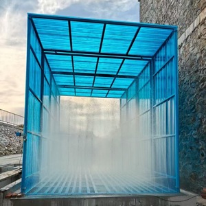 Plateforme de lavage automatique de véhicules Blue Steel pour chantier de construction, cabine de lavage entièrement fermée - Product Image 3