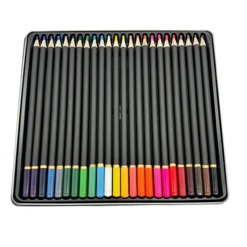Spot Goods LOGO personalizado Lápiz de grafito Fácil de mezclar Colores Papelería Regalos Lápices de colores