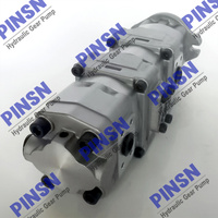 Pompa Idraulica a Ingranaggi 705-41-08160 in Lega di Alluminio Marca PINSN per Escavatori PC15-3 PC20-7 SBR10+10+6+2.5 Parti per Macchinari Edili