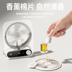 Ventilateur de bureau multifonction haute vitesse 199 vitesses éclairage Portable <span class=keywords><strong>Camping</strong></span> en plein air USB charge petit ventilateur JF136 - Product Image 2