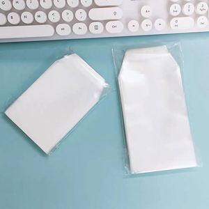 Cartera minimalista para tarjetas de PP, funda protectora para tarjetas de crédito sin cierre de 5 pulgadas, color blanco - Product Image 4