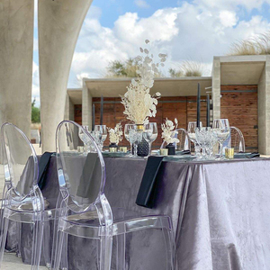 Vente en gros Nappe en velours doré pour décorations de mariage Moderne pour Champagne Design extensible Style non-tissé de luxe - Product Image 3