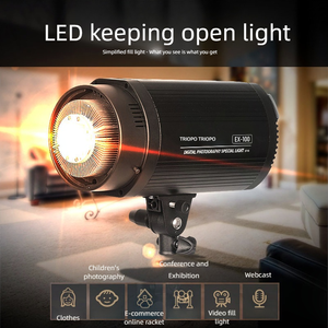 Triopo EX-100 100W LED-Video licht High CRI 95 Zweifarbige Temperatur 3300K/5600K Aluminium legierung Studio Fotografie Licht Fokus licht - Product Image 3