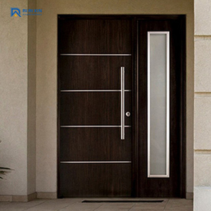 DAIYA Portes pivotantes modernes à double <span class=keywords><strong>entrée</strong></span> avec porte en acajou Design étanche à deux pivots en verre - Product Image 5