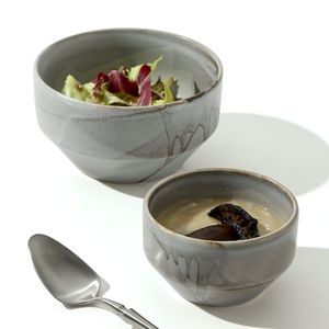DXC工場卸売素朴な日本の小さな磁器サービングライスシリアルボウルセラミックラーメンヌードルスープボウルレストラン用