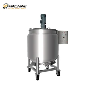 100L-500L Stainless steel liquid mixing tank with agitator electric heating mixing vessel stainless steel jacketed mixing tank