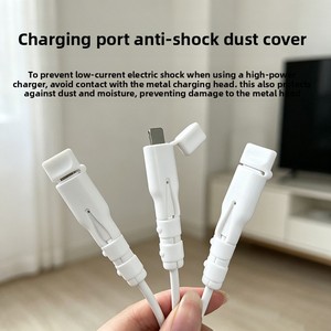 Household Data Cable Protector Anti-Break Charging Cord Winder Clip - Daily <strong>Home</strong> <strong>Essentials</strong> for Wire Protection &amp; Organization - Product Image 2
