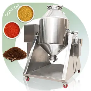Mixer Food Cocoa Cosmetic Dry Coffee Powder Commercial Spice High Capacity Double Cone Mix Machine for Sale