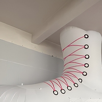 Modèle gonflable géant de patins à roulettes rétro pour la décoration de discothèques et de soirées rétro