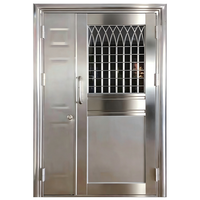 Porte de Villa de Luxe en Aluminium, Design Unique Personnalisé, Ouverture Latérale, Compatible Tuya Smart, Étanche, Sécurité de Qualité Penthouse, Anti-effraction