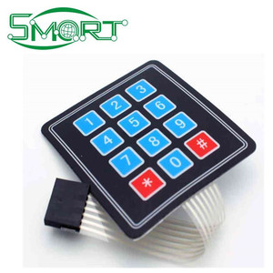 Thông minh thiết bị điện tử <span class=keywords><strong>12</strong></span> phím 4x3 ma trận mảng bàn phím phẳng xúc màng chuyển đổi bàn phím cảm ứng Bảng điều chỉnh màng số bàn phím - Product Image 3