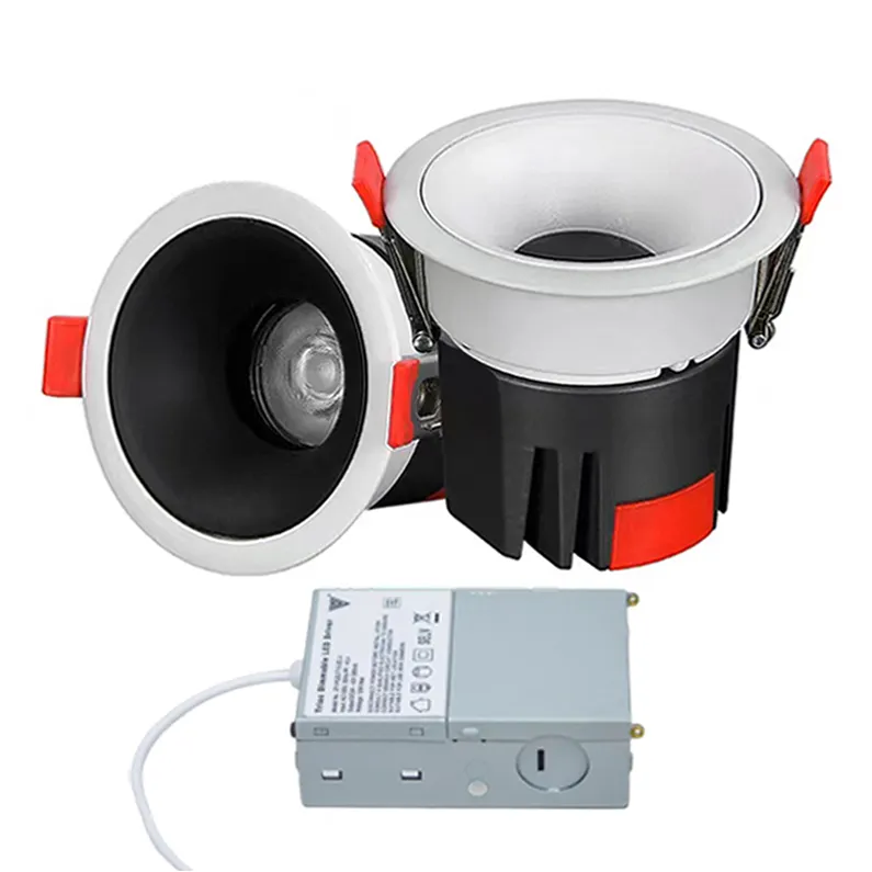 North America recessed 7w 10w 15w 20w 30w led cob downlight ceiling spotlight ip65 dimmable 3cct 5cct downlight