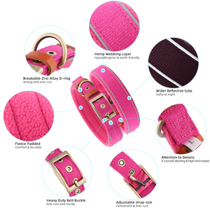 पुनर्नवीनीकरण क्लासिक हैंडमेड हेम्प डॉग कॉलर के साथ पुनर्नवीनीकरण क्लासिक हैंडमेड हेम्प डॉग कॉलर - Product Image 4