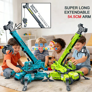 Juguete de Grúa de Construcción con Fricción EPT, con Brazo de Elevación Extensible, 3 Tipos de Ganchos y Rotación de 360° °   Juguete de vehículo de ingeniería con articulaciones giratorias - Product Image 6