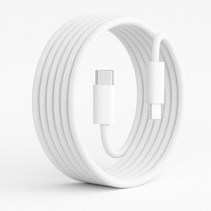 อะแดปเตอร์แปลงไฟ PD 35W แบบขายส่งจำนวนมาก พร้อมชุดสาย USB C to C ข้อต่อเสริมแรงป้องกันการหัก สำหรับ iPhone 15 16 17 Pro - Product Image 1