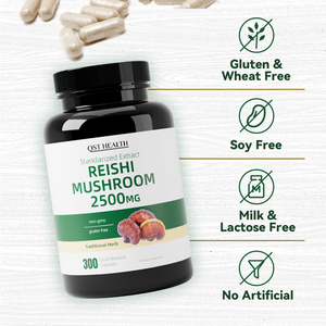 Cogumelo <span class=keywords><strong>Ganoderma</strong></span> <span class=keywords><strong>Lucidum</strong></span> orgânico de marca própria em cápsulas Lingzhi Reishi Extrato de cogumelo em pó Cápsulas Reishi Cápsulas - Product Image 3