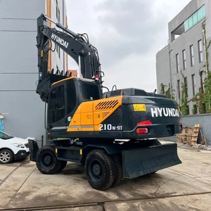 Excavatrices Hyundai d'occasion à bas prix, excavatrices sur roues d'origine, grande excavatrice Hyundai 210 d'occasion, pelle hydraulique d'occasion Hyundai - Product Image 1