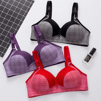 Soutien-gorge le plus vendu Plusieurs couleurs Soutien-gorge imprimé légèrement doublé Brasier de tous les jours Coupe complète Dames Sous-vêtements Soutien-gorge