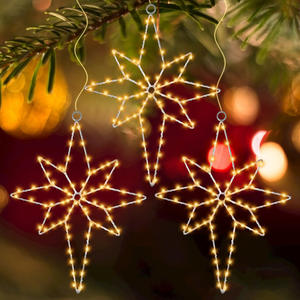 ไฟติดหน้าต่างคริสมาสต์รูปดาวเบธเลเฮม, ไฟติดหน้าต่างสีขาวให้ความอบอุ่นสำหรับตกแต่ง - Product Image 3