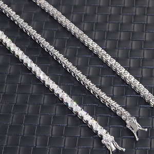 Yu Ying Gems Tennis <b>Bracelet</b> S925 Sterling <b>Silver</b> Vvs Moissanite Tennis <b>Bracelet</b> 2mm-6.5mm Tennis Moissanite <b>Bracelet</b> - Product Image 6