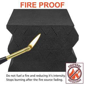 <span class=keywords><strong>BONNO</strong></span> – mousse d'isolation acoustique en polyuréthane, haute densité, retardateur de flamme - Product Image 4