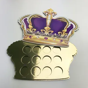 纸板皇冠造型私人设计空妆眼影调色板