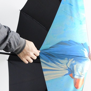Promotional Full Print UV Protect Straight Pongee Golf <b>Umbrellas</b> Logo Custom Semi-Automatic Opening 130cm Large Wholesale Rain - Product Image 6